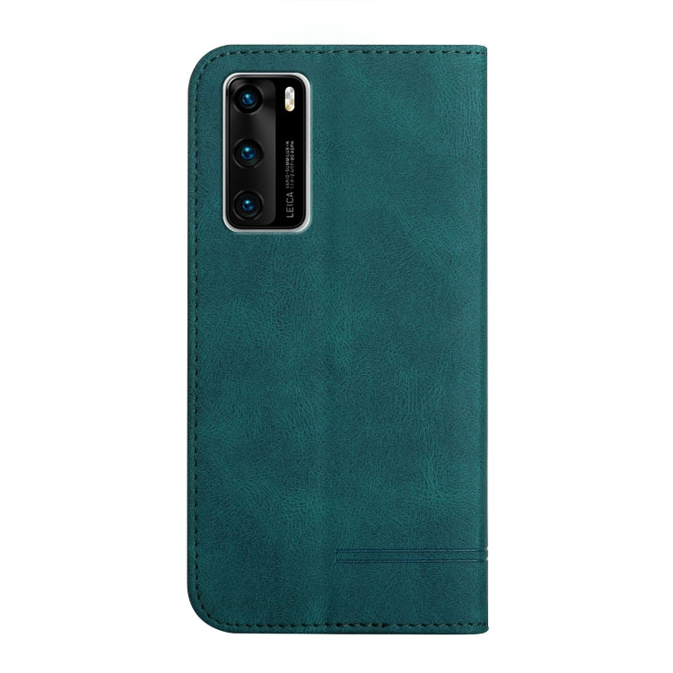 For Huawei P40 Strong Magnetic Leather Case