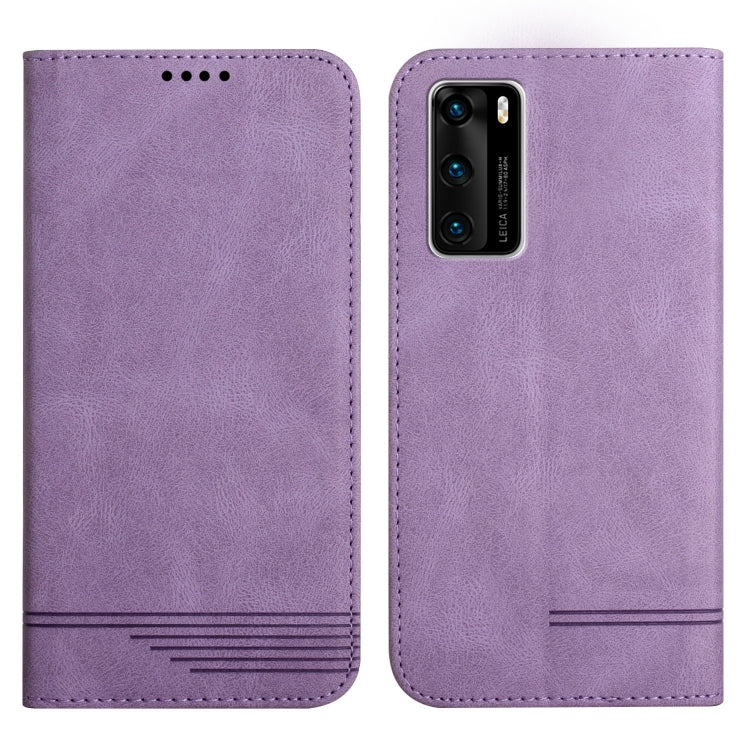 For Huawei P40 Strong Magnetic Leather Case