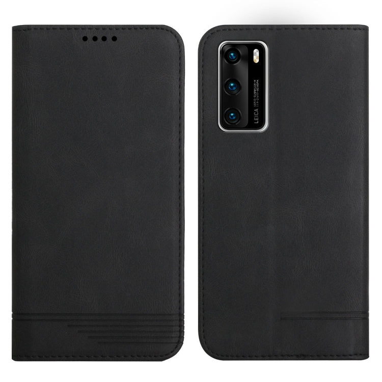 For Huawei P40 Strong Magnetic Leather Case