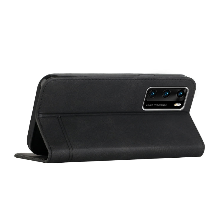 For Huawei P40 Strong Magnetic Leather Case