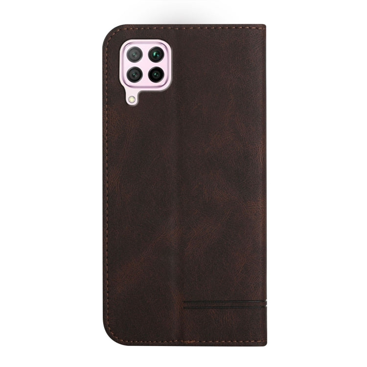 For Huawei P40 Lite Strong Magnetic Leather Case