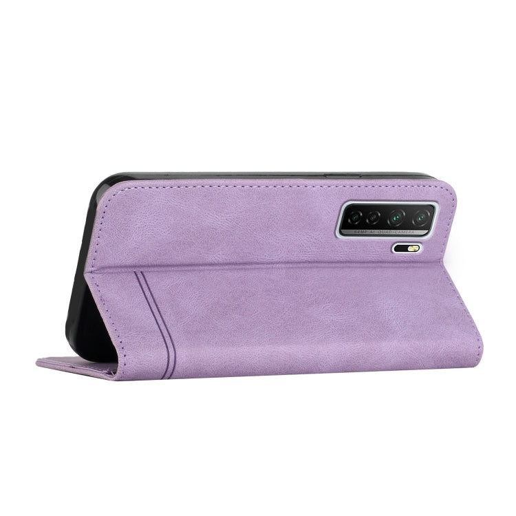 For Huawei P40 Lite 5G Strong Magnetic Leather Case