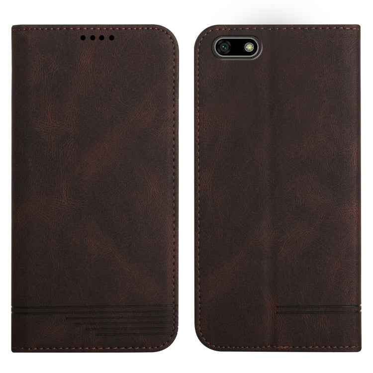 For Huawei Y5 2018 Strong Magnetic Leather Case