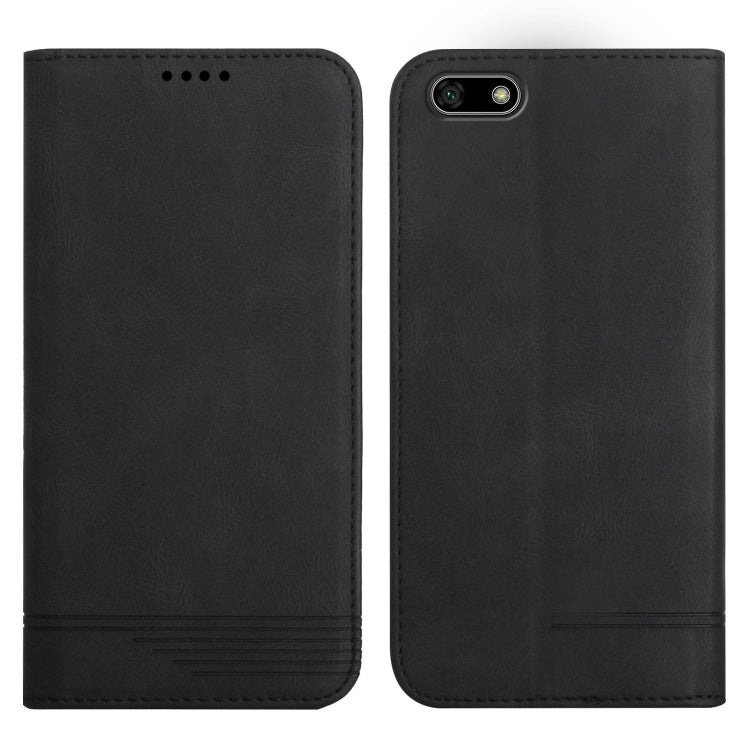 For Huawei Y5 2018 Strong Magnetic Leather Case