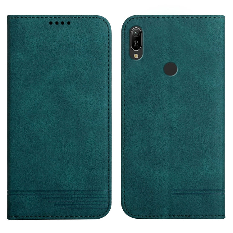 For Huawei Y6 2019 Strong Magnetic Leather Case