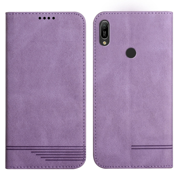 For Huawei Y6 2019 Strong Magnetic Leather Case