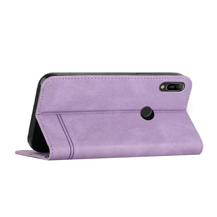 For Huawei Y6 2019 Strong Magnetic Leather Case