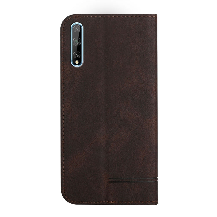For Huawei Y8p 2020 Strong Magnetic Leather Case