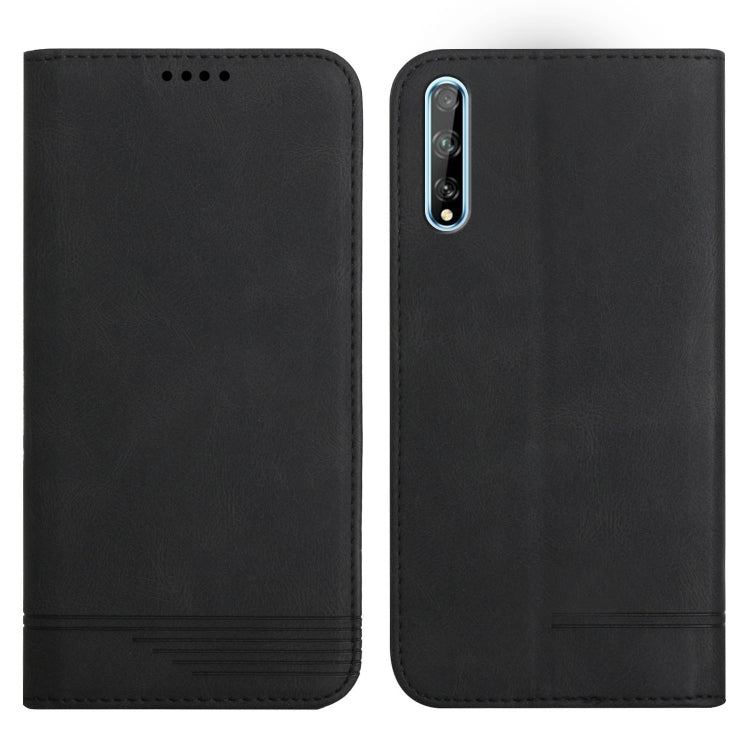 For Huawei Y8p 2020 Strong Magnetic Leather Case