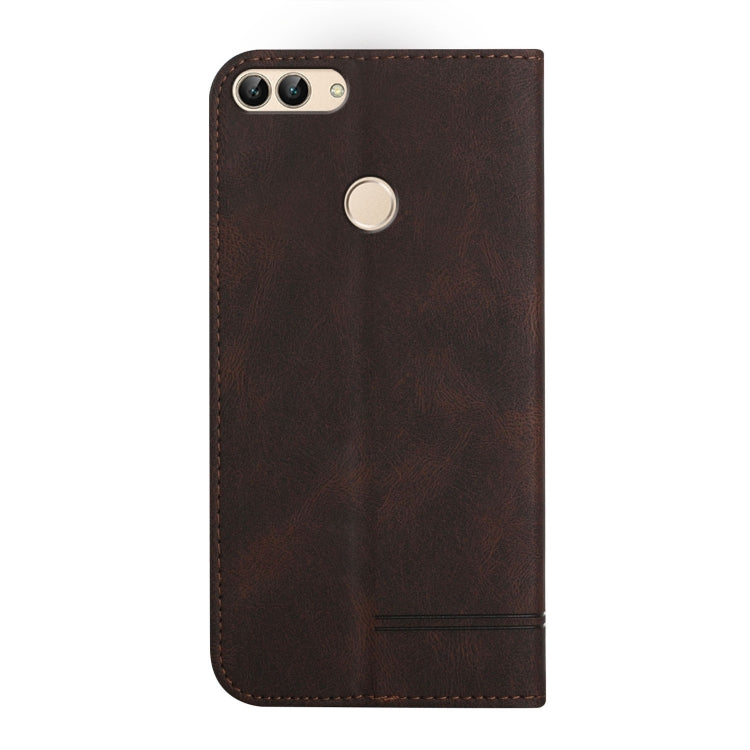 For Huawei Enjoy 7S Strong Magnetic Leather Case