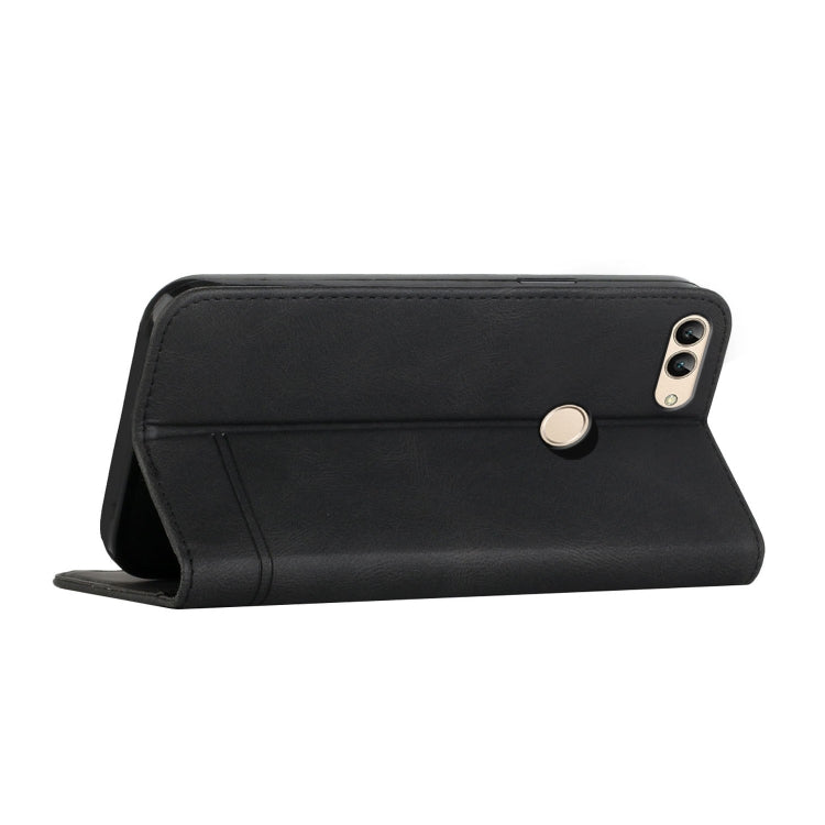 For Huawei Enjoy 7S Strong Magnetic Leather Case
