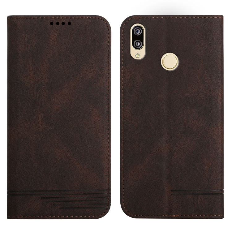 For Honor 10 Lite Strong Magnetic Leather Case