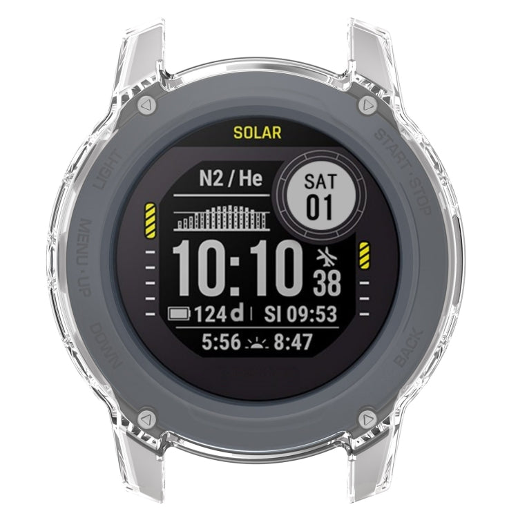 For Garmin Descent G1 Half Coverage Hollowed TPU Watch Case