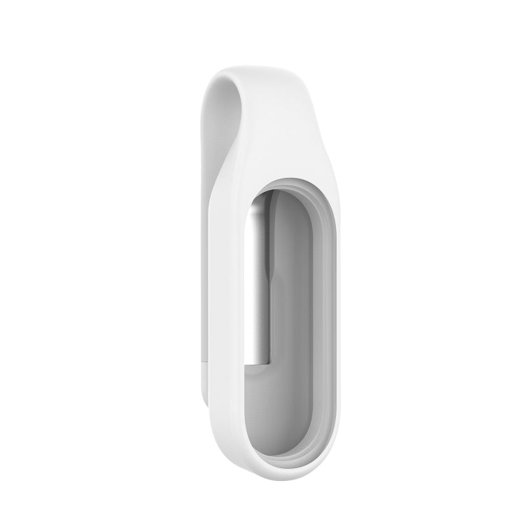 For Xiaomi Mi Band 7 / 6 / 5 / 4 Steel Sheet Clip Silicone Watch Case
