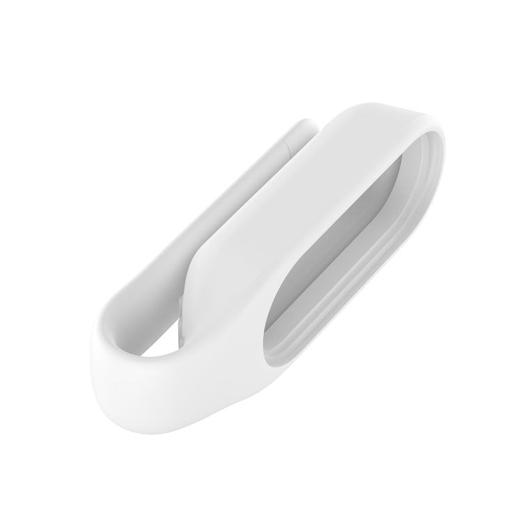 For Xiaomi Mi Band 7 / 6 / 5 / 4 Steel Sheet Clip Silicone Watch Case