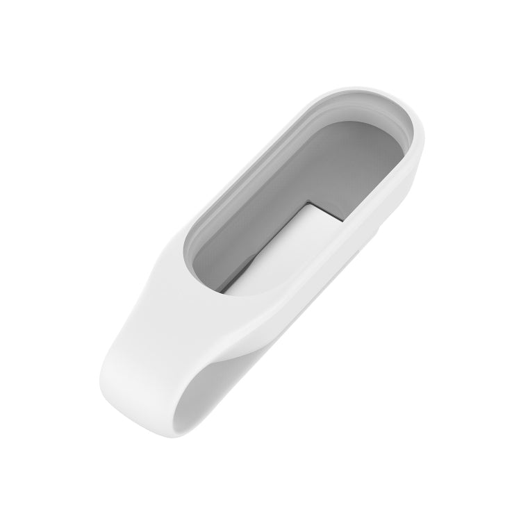 For Xiaomi Mi Band 7 / 6 / 5 / 4 Steel Sheet Clip Silicone Watch Case