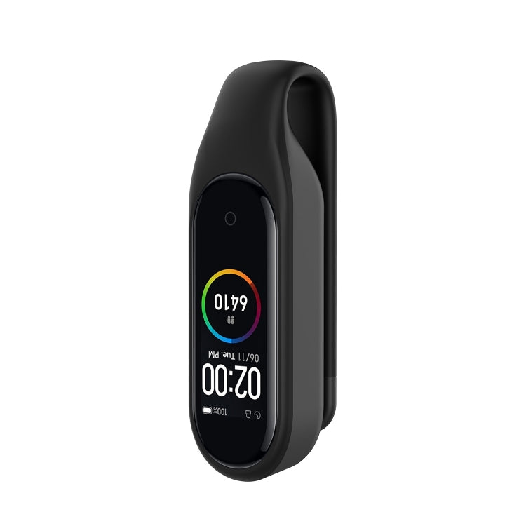 For Xiaomi Mi Band 7 / 6 / 5 / 4 Steel Sheet Clip Silicone Watch Case