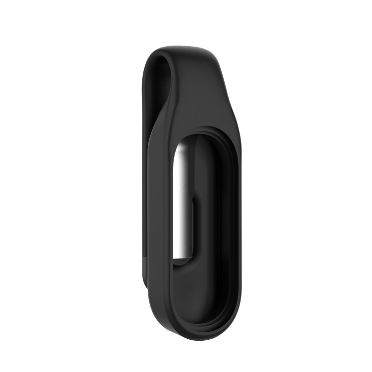 For Xiaomi Mi Band 7 / 6 / 5 / 4 Steel Sheet Clip Silicone Watch Case