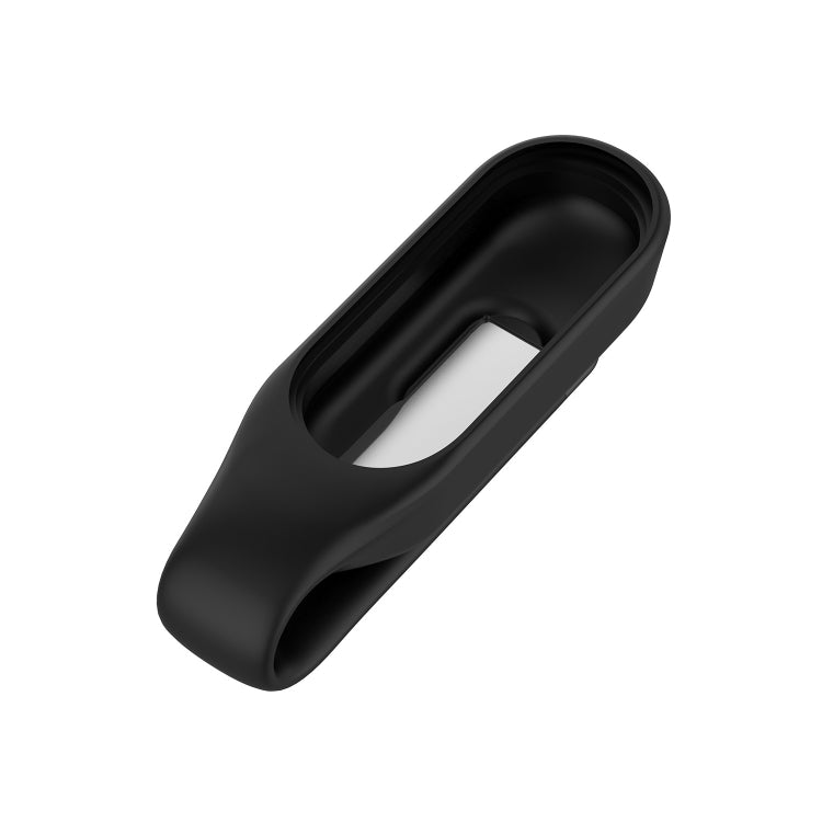 For Xiaomi Mi Band 7 / 6 / 5 / 4 Steel Sheet Clip Silicone Watch Case