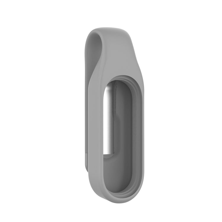 For Xiaomi Mi Band 7 / 6 / 5 / 4 Steel Sheet Clip Silicone Watch Case