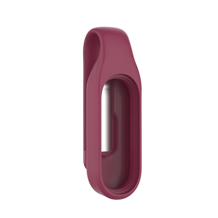 For Xiaomi Mi Band 7 / 6 / 5 / 4 Steel Sheet Clip Silicone Watch Case