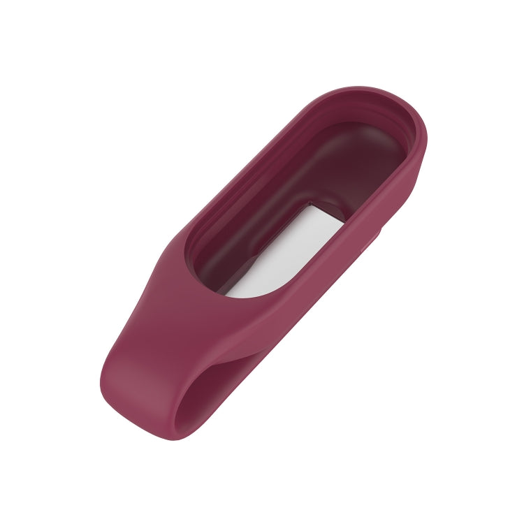 For Xiaomi Mi Band 7 / 6 / 5 / 4 Steel Sheet Clip Silicone Watch Case