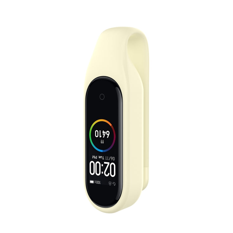 For Xiaomi Mi Band 7 / 6 / 5 / 4 Steel Sheet Clip Silicone Watch Case