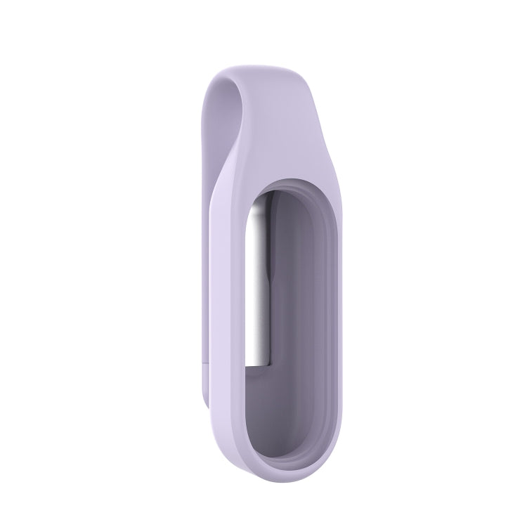For Xiaomi Mi Band 7 / 6 / 5 / 4 Steel Sheet Clip Silicone Watch Case