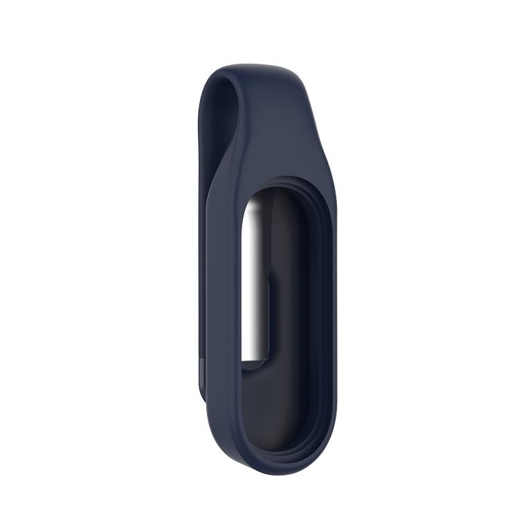 For Xiaomi Mi Band 7 / 6 / 5 / 4 Steel Sheet Clip Silicone Watch Case