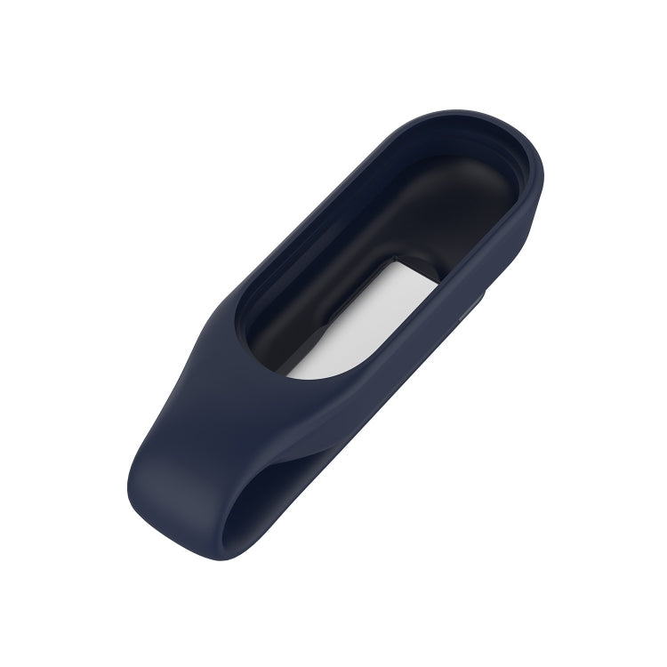 For Xiaomi Mi Band 7 / 6 / 5 / 4 Steel Sheet Clip Silicone Watch Case