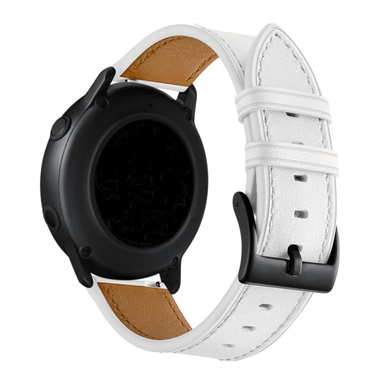 For Huawei Watch GT3 Pro 43mm / 46mm 22mmFirst Layer Leather Sewing Thread Watch Band