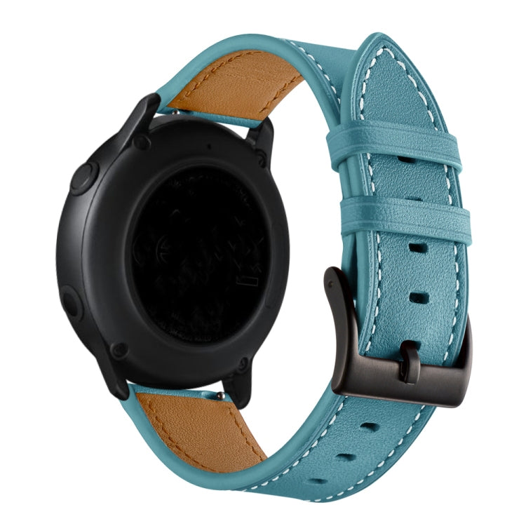 For Huawei Watch GT3 Pro 43mm / 46mm 22mmFirst Layer Leather Sewing Thread Watch Band