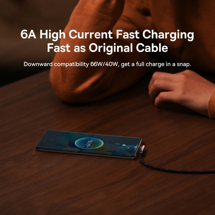 Baseus MVP Series 2 100W USB to USB-C / Type-C Mobile Game Elbow Fast Charge Data Cable, Length:1m