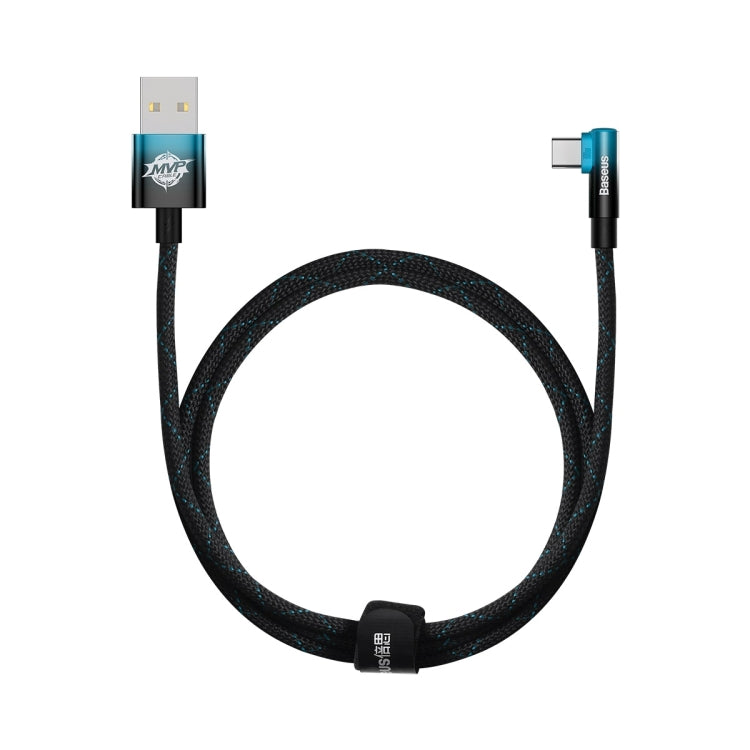 Baseus MVP Series 2 100W USB to USB-C / Type-C Mobile Game Elbow Fast Charge Data Cable, Length:1m