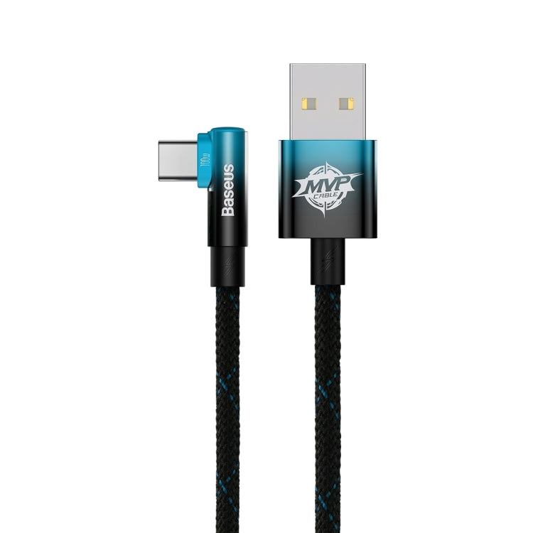 Baseus MVP Series 2 100W USB to USB-C / Type-C Mobile Game Elbow Fast Charge Data Cable, Length:2m