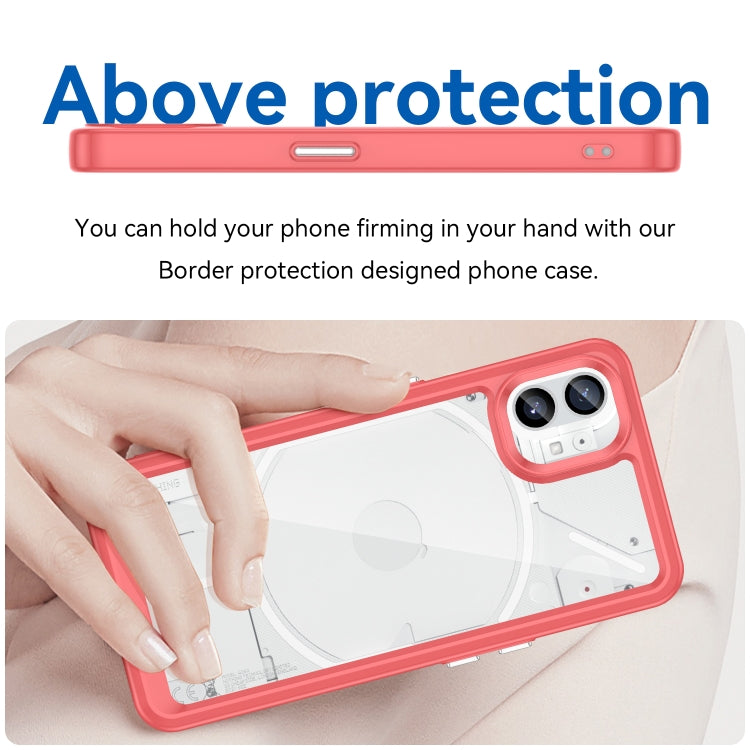 For Nothing Phone 1 Colorful Series Acrylic + TPU Phone Case