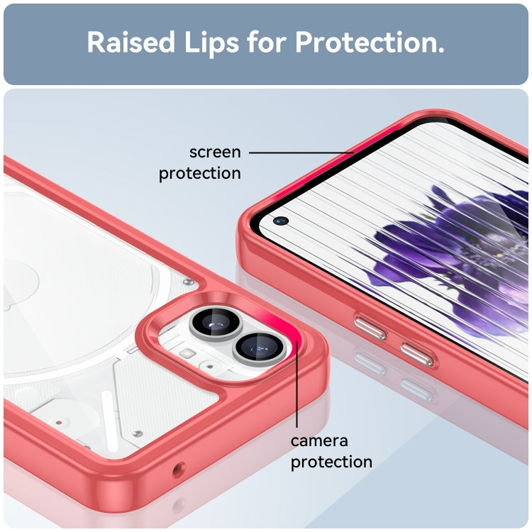 For Nothing Phone 1 Colorful Series Acrylic + TPU Phone Case