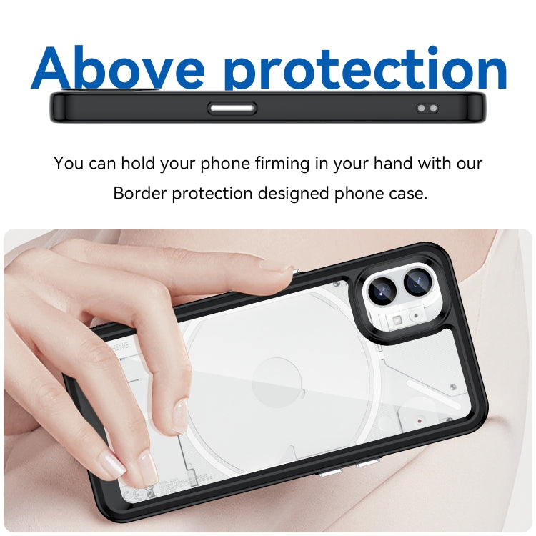 For Nothing Phone 1 Colorful Series Acrylic + TPU Phone Case