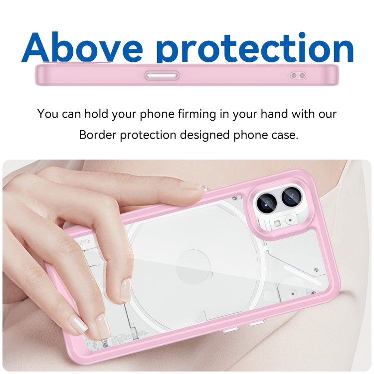 For Nothing Phone 1 Colorful Series Acrylic + TPU Phone Case
