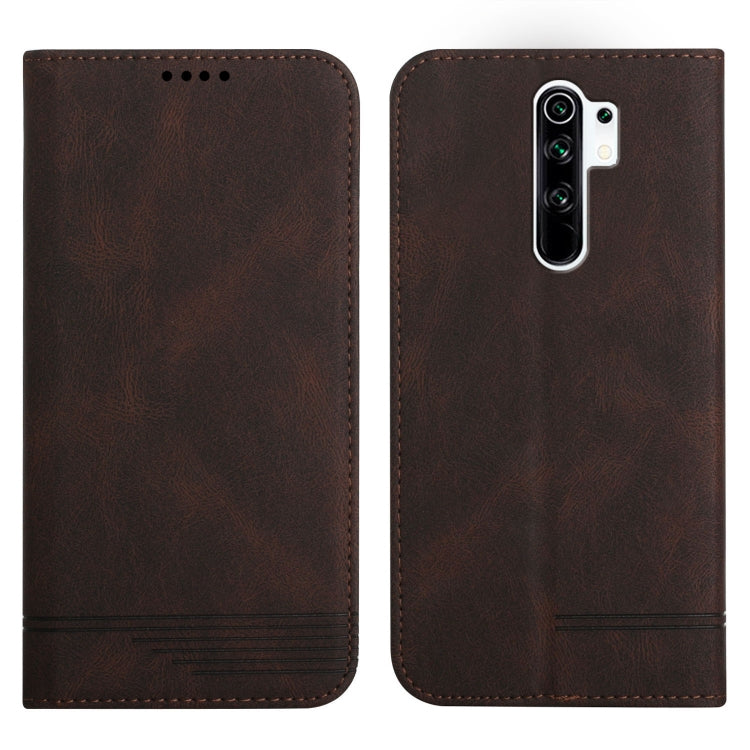 For Xiaomi Redmi 9 Strong Magnetic Leather Case