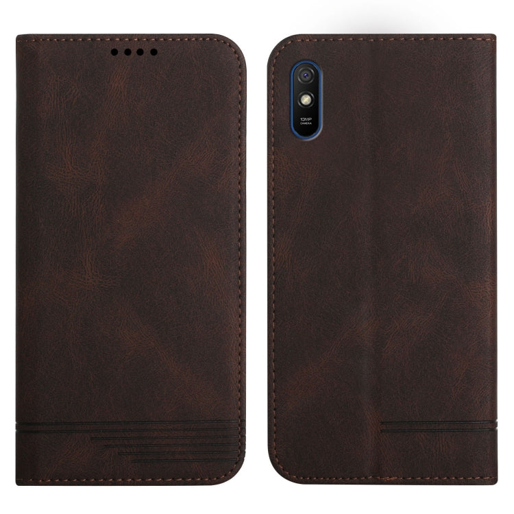 For Xiaomi Redmi 9A Strong Magnetic Leather Case