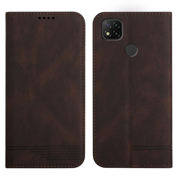 For Xiaomi Redmi 9C Strong Magnetic Leather Case