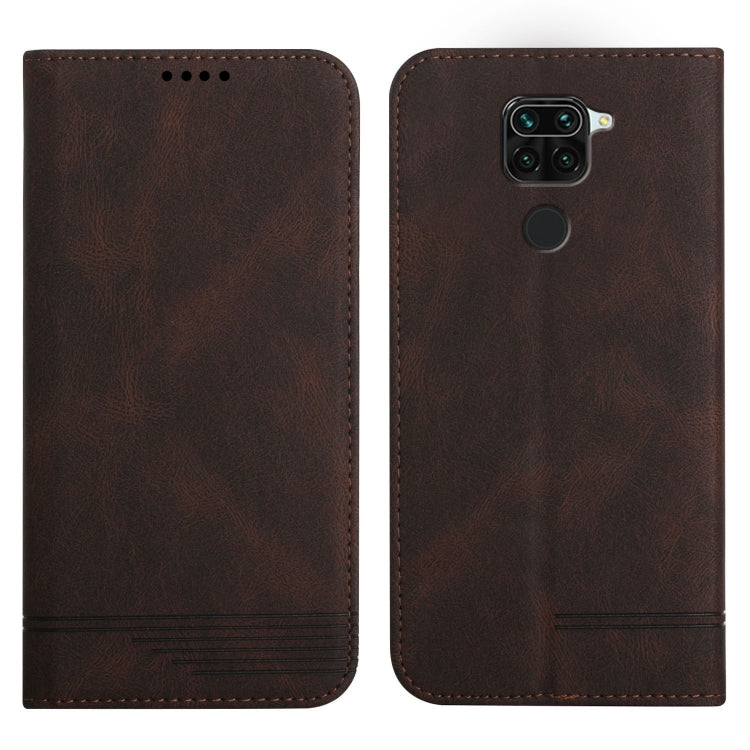 For Xiaomi Redmi Note 9 Strong Magnetic Leather Case