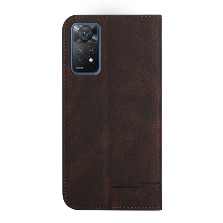 For Xiaomi Redmi Note 11 Pro Strong Magnetic Leather Case