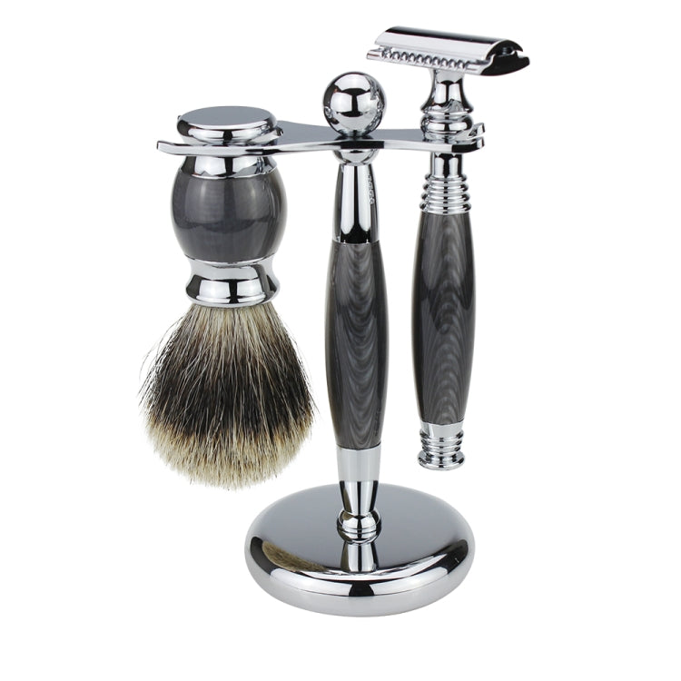 FK-5 Men Manual Shaving Razor Kit with Shaving Brush / Bowl / Soap / Brush Stand / Blades