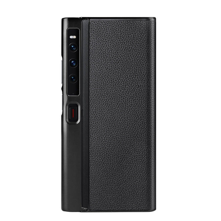 For Huawei Mate Xs 2 Litchi Texture Genuine Leather Phone Case