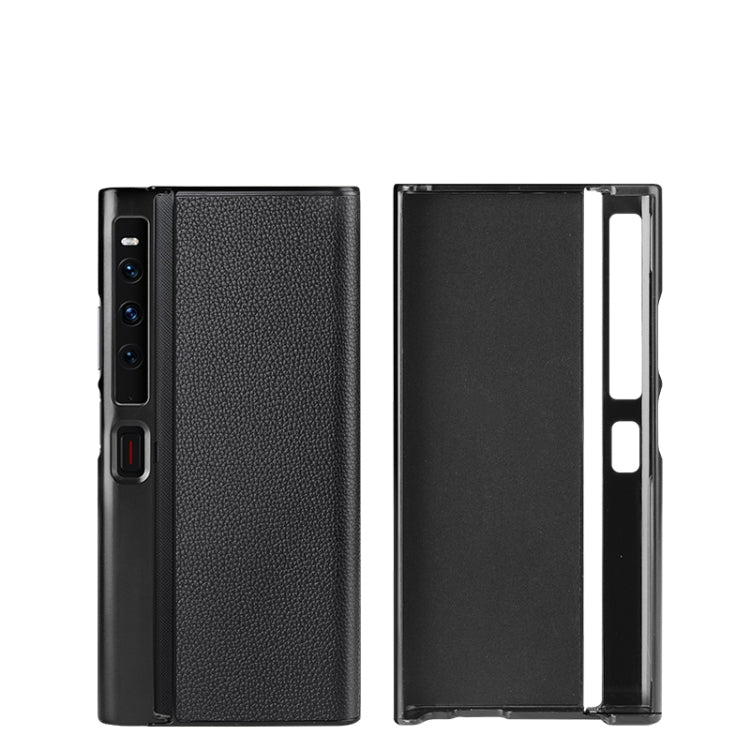 For Huawei Mate Xs 2 Litchi Texture Genuine Leather Phone Case