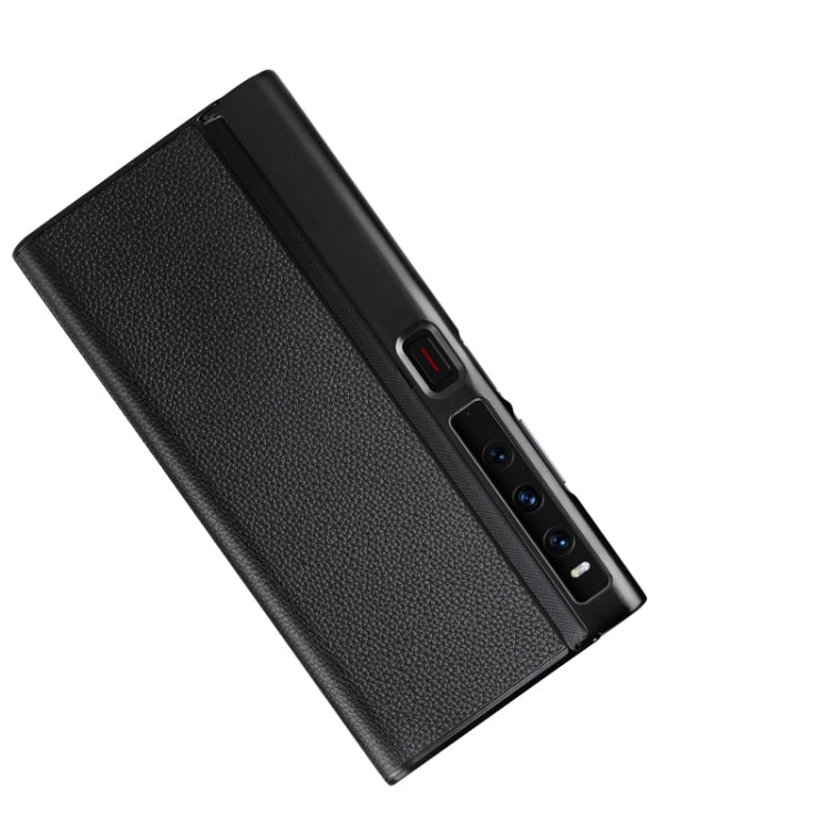 For Huawei Mate Xs 2 Litchi Texture Genuine Leather Phone Case