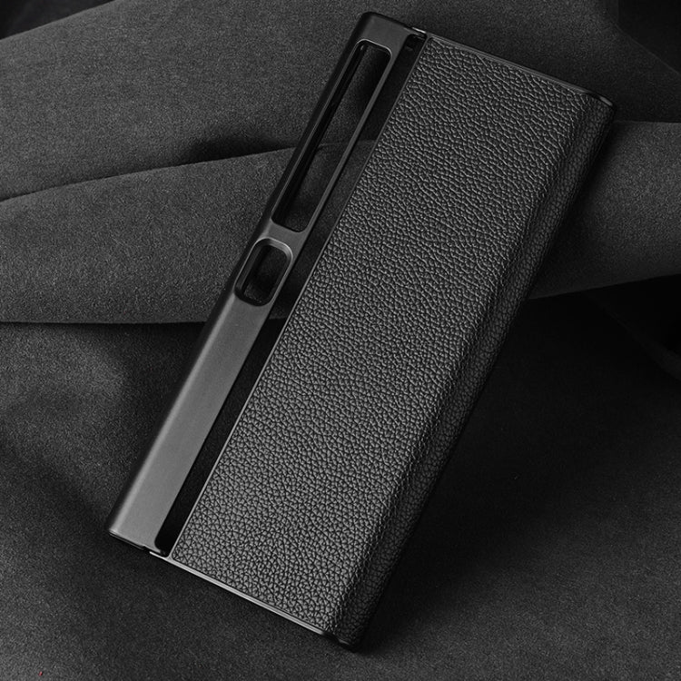 For Huawei Mate Xs 2 Litchi Texture Genuine Leather Phone Case