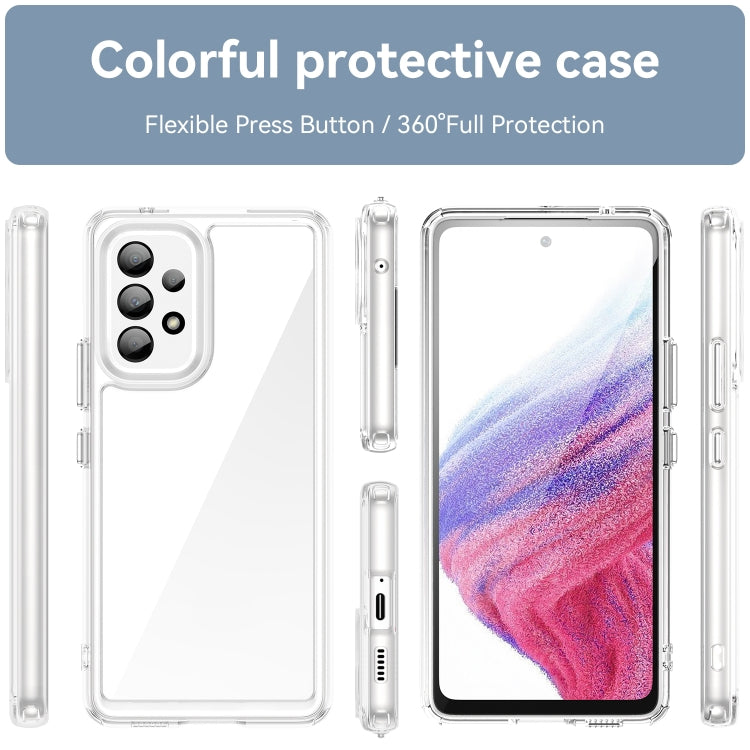 For Samsung Galaxy A53 Colorful Series Acrylic + TPU Phone Case